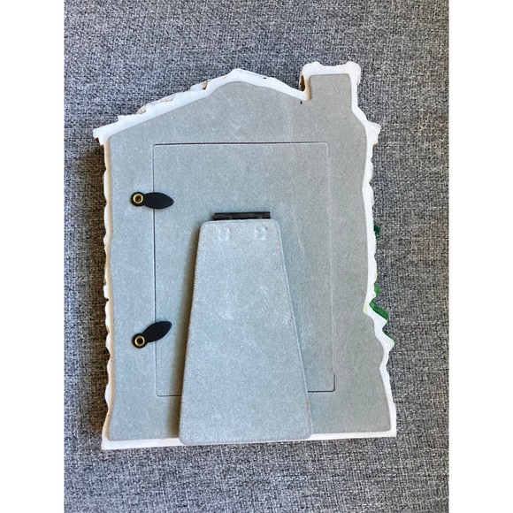 Vtg 1998 FIGI Santa & Me Resin Christmas Photo Frame North Pole - Fits 3.5 x 5 - Picture 4 of 5